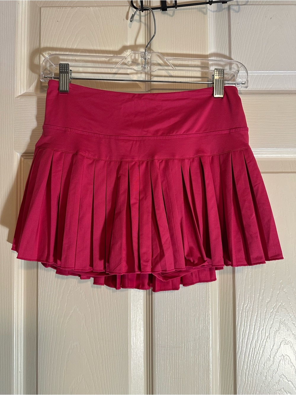 Pleated Mini Skirt in Vibrant Pink